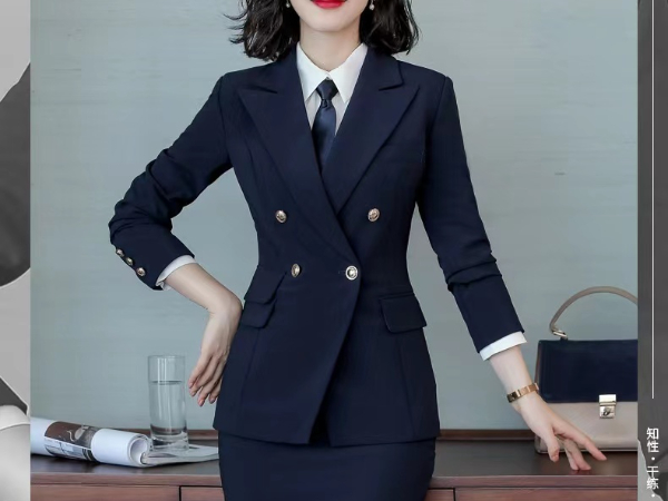 女一粒扣雙排款